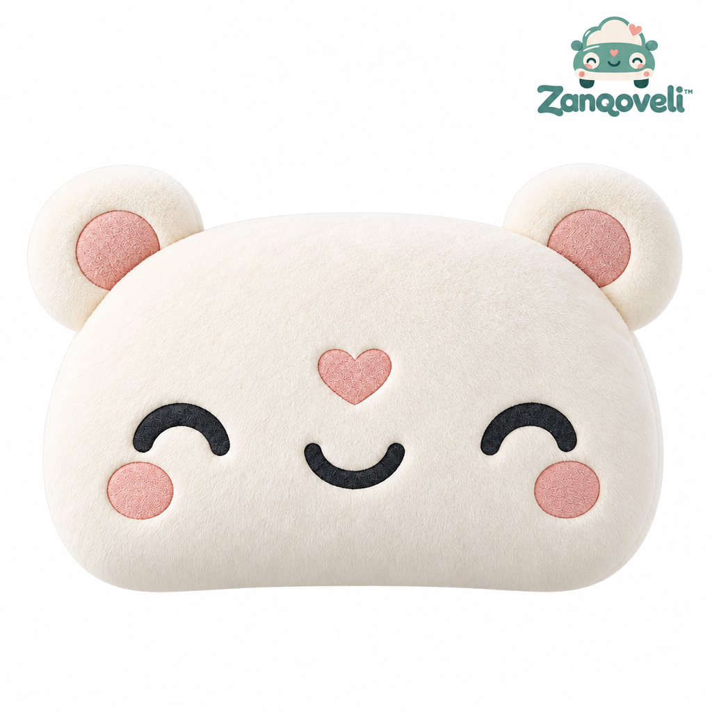 Zanqoveli™ Little Bear Headrest Pillow — clean product view