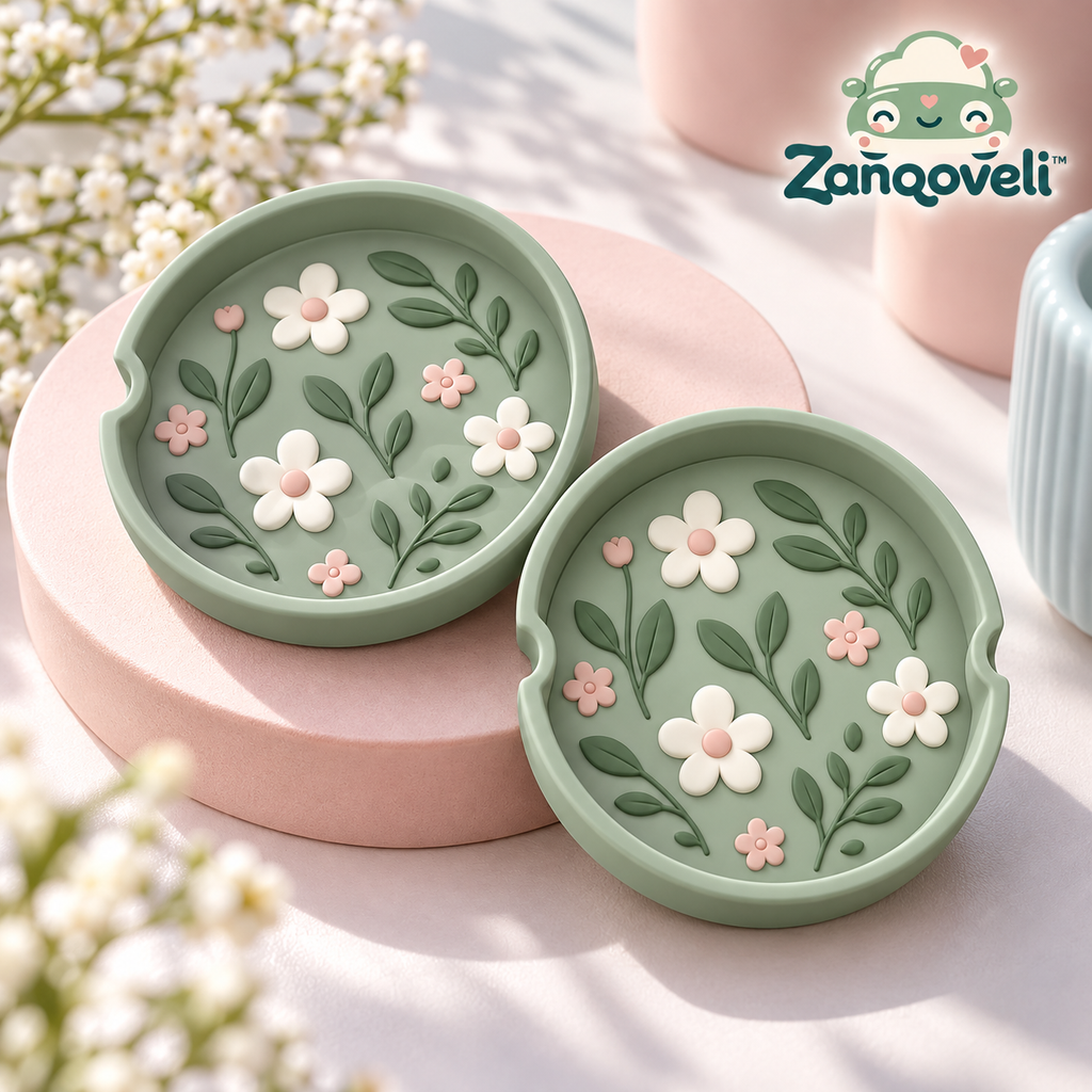 Zanqoveli™ Garden Cup Holder Inserts — Set of 2 — styled product view