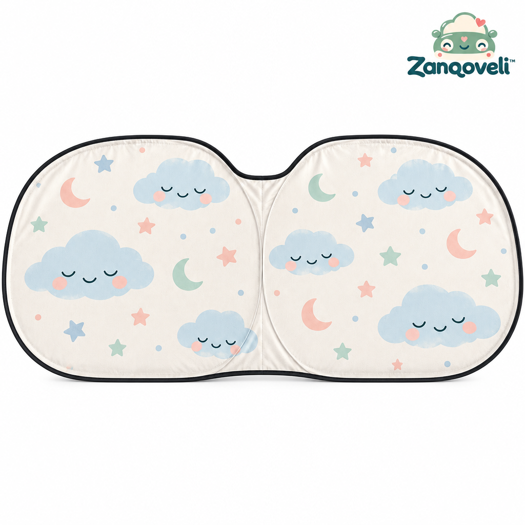 Zanqoveli™ Sweet Dreams Windshield Sunshade — clean product view